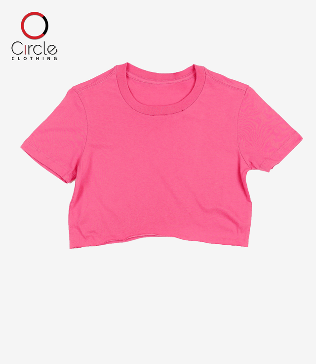 3315 Jersey Short Sleeve Cropped Tee Charity pink