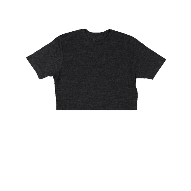 3315 Jersey Short Sleeve Cropped Tee Dark Grey heather