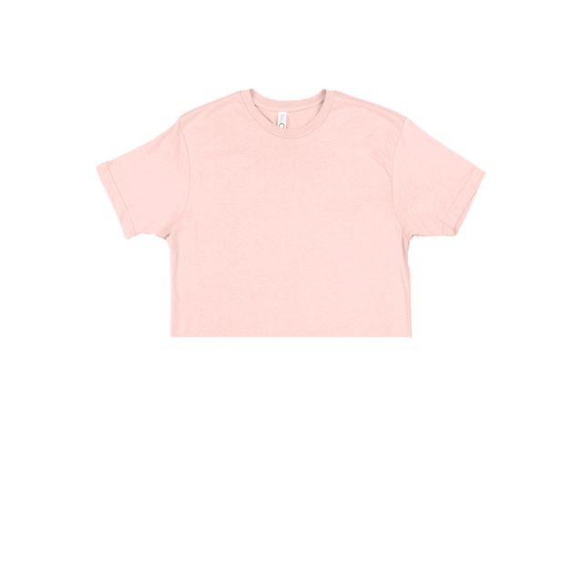 3315 Jersey Short Sleeve Cropped Tee PowderPink1