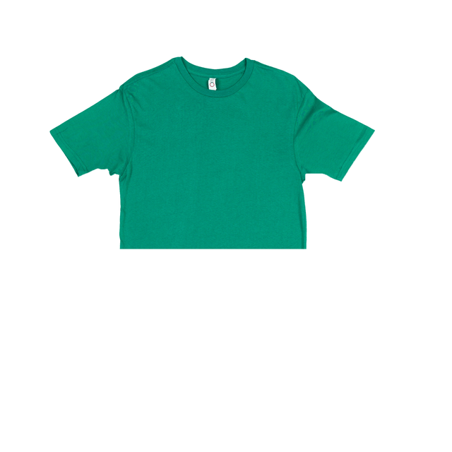 3315 Jersey Short Sleeve Cropped Tee green