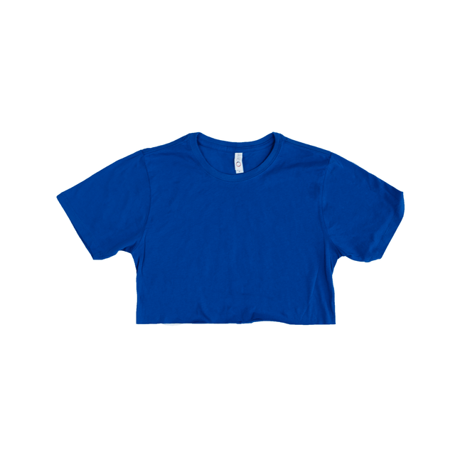 3315 Jersey Short Sleeve Cropped Tee royal blue
