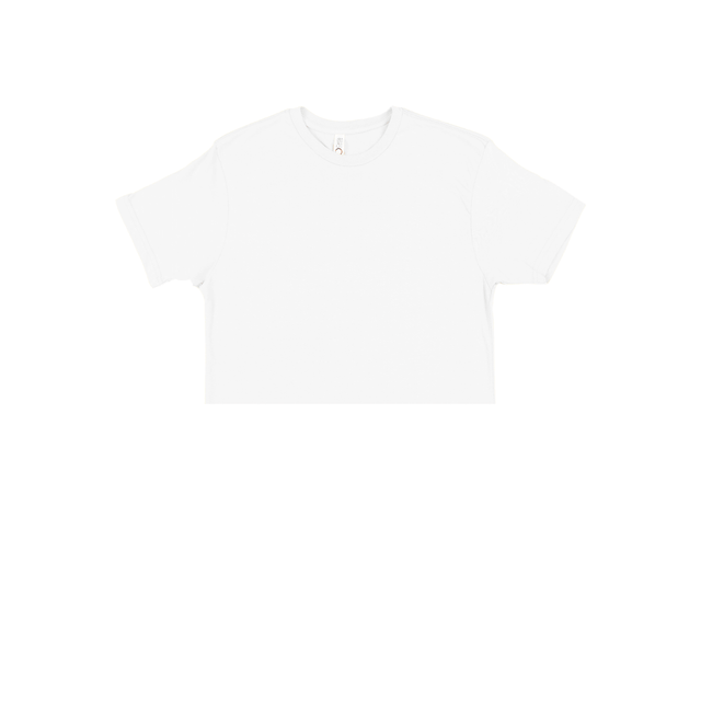 3315 Jersey Short Sleeve Cropped Tee white1