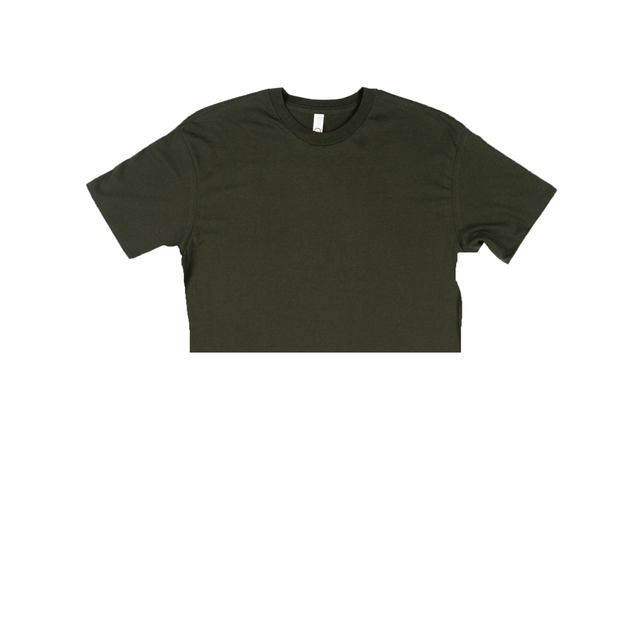 3315 Short Sleeve Cropped Tee Dark olive