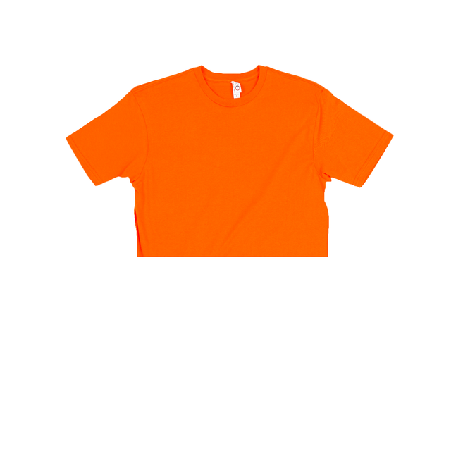 3315 Short Sleeve Cropped Tee orange