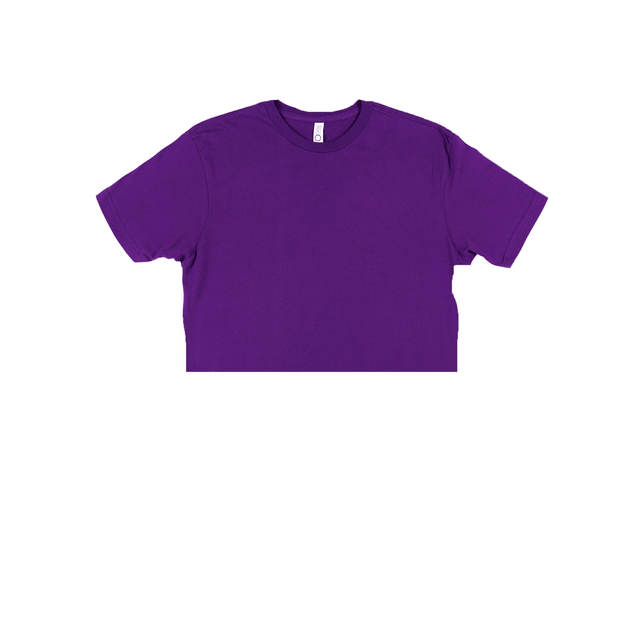 3315 Short Sleeve Cropped Tee purple