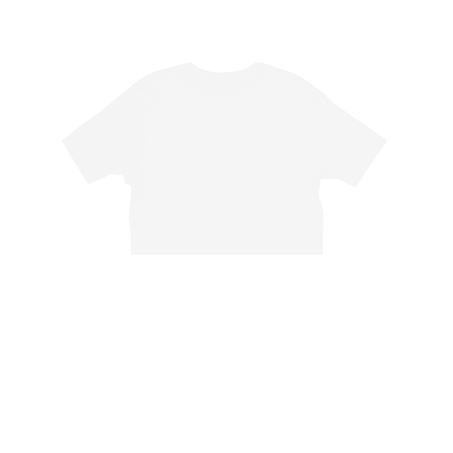 3315 Short Sleeve Cropped Tee white