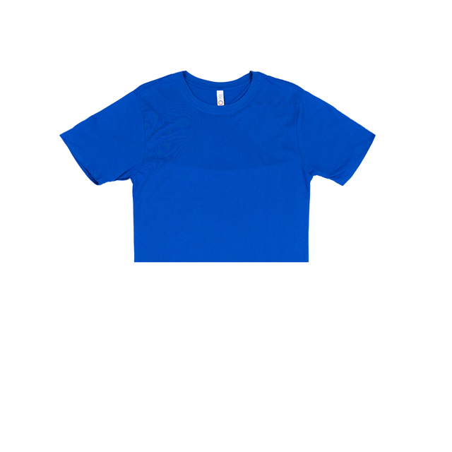 3315 Unisex Jersey Short Sleeve Cropped Tee 2 Royal