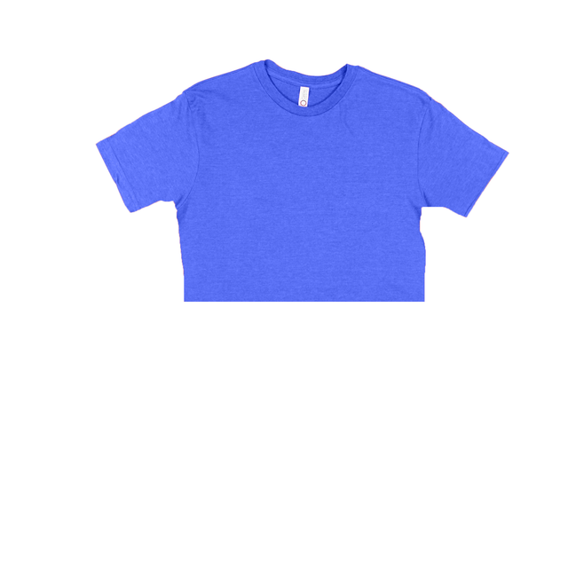 3315 Unisex Short Sleeve Cropped Tee 2 Royal heather