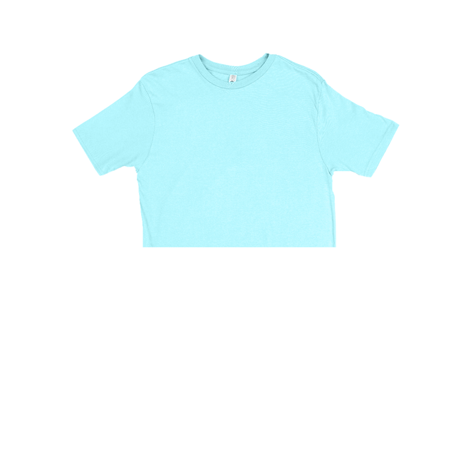 3315 Unisex Short Sleeve Cropped Tee 2 iceblue