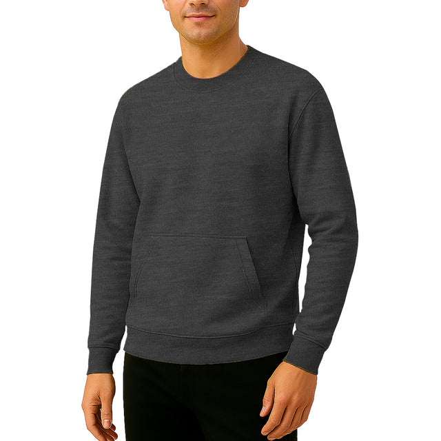 2615 Unisex French Terry Crewneck Sweatshirt with Pocket 8.25 Oz (Set 1)