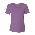 2585 comfort womens v neck tee Maroon