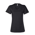 2585 comfort womens v neck tee black