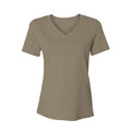 2585 comfort womens v neck tee brown