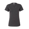 2585 comfort womens v neck tee dark grey