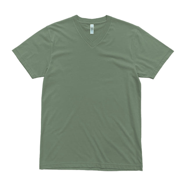 2587 Premium V Neck Tee 1 forest green