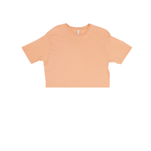 3315 Jersey Short Sleeve Cropped Tee 2 peach