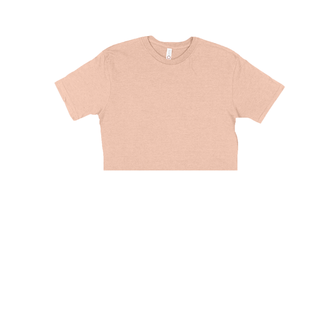 3315 Unisex Jersey Short Sleeve Cropped Tee 2 heather peach1