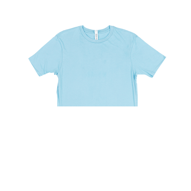 3315 Unisex Short Sleeve Cropped Tee 2 Carolinablue