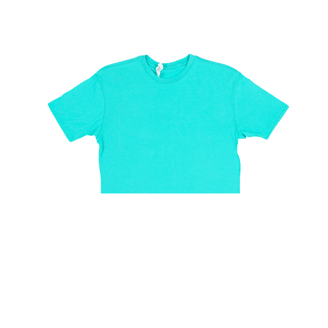 3315 Unisex Short Sleeve Cropped Tee 2 ice blue
