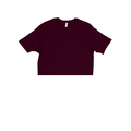 3315 Unisex Short Sleeve Cropped Tee 2 maroon