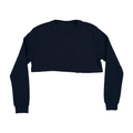 3636 Women's Fleece Crewneck Cropped Sweatshirt navy