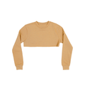 3636 Women's Fleece Crewneck Cropped Sweatshirt peach