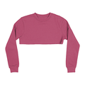 3636 Women's Fleece Crewneck Cropped Sweatshirt pink