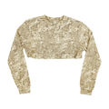 3636 Women's Fleece Perfect Crewneck Cropped Sweatshirt Camouflage