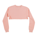 3636 Women's Fleece Perfect Crewneck Cropped Sweatshirt PowderPink