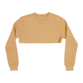 3636 Women's Fleece Perfect Crewneck Cropped Sweatshirt Sand