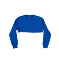 3636 Women's Fleece Perfect Crewneck Cropped Sweatshirt blue