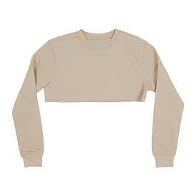 3636 Women's Fleece Perfect Crewneck Cropped Sweatshirt dust