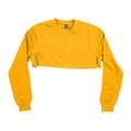 3636 Women's Fleece Perfect Crewneck Cropped Sweatshirt gold