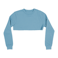 3636 Women's Fleece Perfect Crewneck Cropped Sweatshirt ice blue