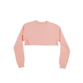 3636 Women's Fleece Perfect Crewneck Cropped Sweatshirt peach