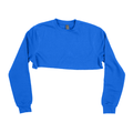 3636 Women's Fleece Perfect Crewneck Cropped Sweatshirt royal