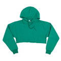 3715 Women's Fleece Perfect Pullover Cropped Hoodie 2 Kelly Green