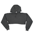 3715 Women's Fleece Perfect Pullover Cropped Hoodie 2 dark grey