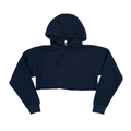 3715 Women's Fleece Perfect Pullover Cropped Hoodie 2 navy