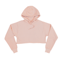 3715 Women's Fleece Perfect Pullover Cropped Hoodie 2 peach