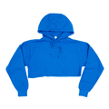 3715 Women's Fleece Perfect Pullover Cropped Hoodie blue