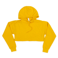 3715 Women's Fleece Perfect Pullover Cropped Hoodie gold