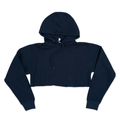 3715 Women's Fleece Perfect Pullover Cropped Hoodie navy