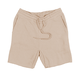 8520 Classic Fleece Raw Edge Shorts dust