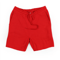 8520 Unisex Classic Fleece Raw Edge Shorts red