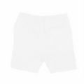 8520 Unisex Classic Fleece Raw Edge Shorts white