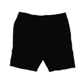 8520 Unisex Classic Perfect Fleece Raw Edge Shorts black
