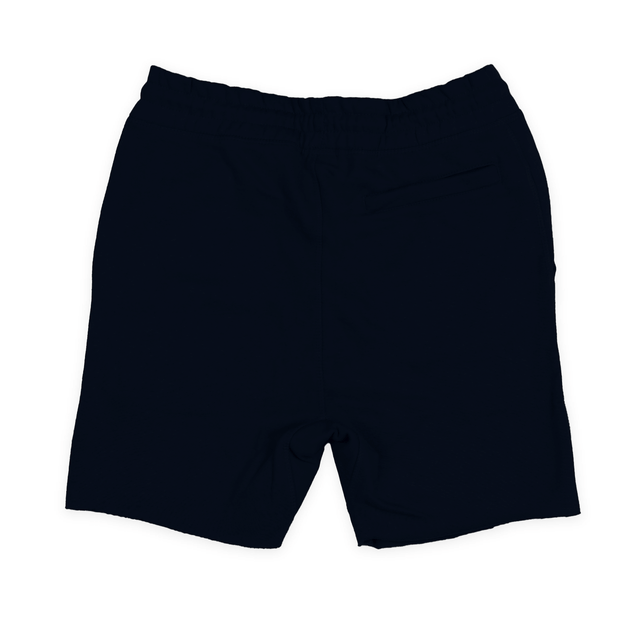 8520 Unisex Classic Perfect Fleece Raw Edge Shorts navy