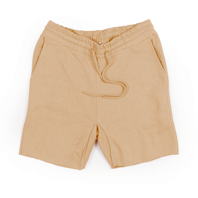 8520 Unisex Classic Perfect Fleece Raw Edge Shorts sand