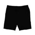 8520 Unisex Fleece Raw Edge Shorts black